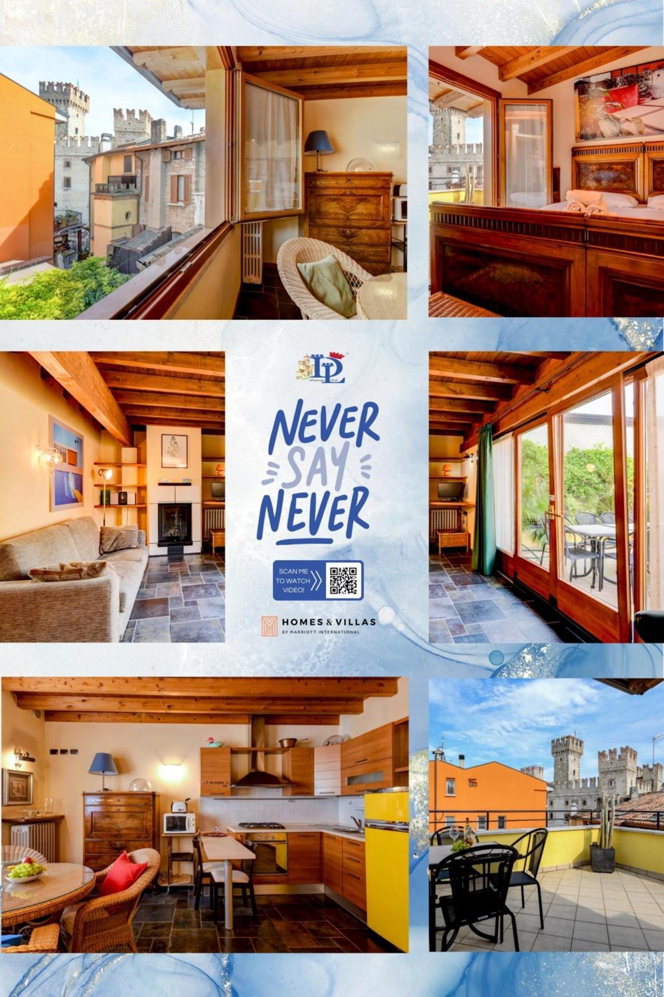 Desenzanoloft Official Partner Marriott Homes & Villas -Penthouse Never Say Never Sirmione Castle View Экстерьер фото